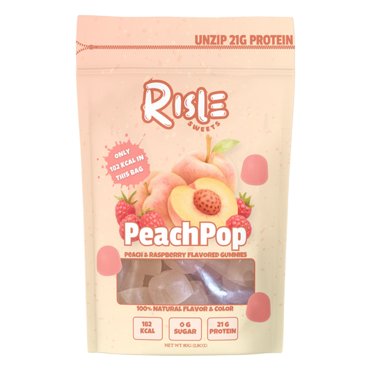PeachPop - Protein Gummies med Fersken & Hindbærsmag